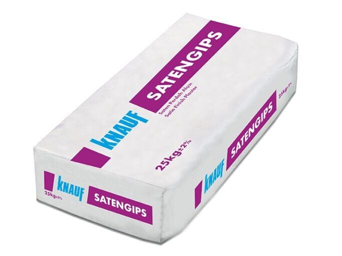 Knauf Satengips Gipsputz Haftputzgips Putz Satengips Gips Spachtelmasse 25KG