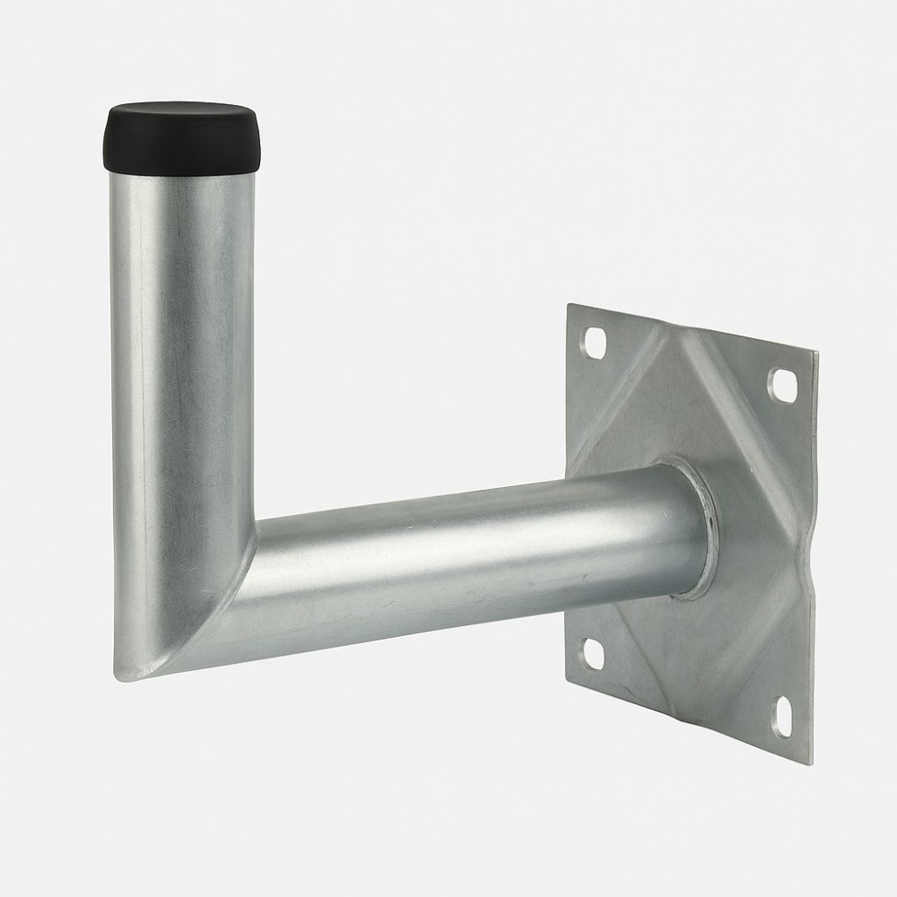 Wandhalter 25 cm Abstand – 30 cm Höhe – 65 mm Rohr – Verzinkter Stahl – Ideal für Sat- & Funkantennen